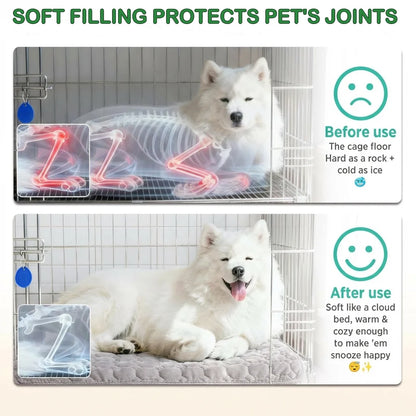 Extra Large Dog Crate Mat,48 X 36 Inch Washable Dog Bed Mat for Crate Mats for Dog Cage Mat Dog Kennel Pad Dog Kennel Mat Dog Crate Liner Dog Beds for Large Dog